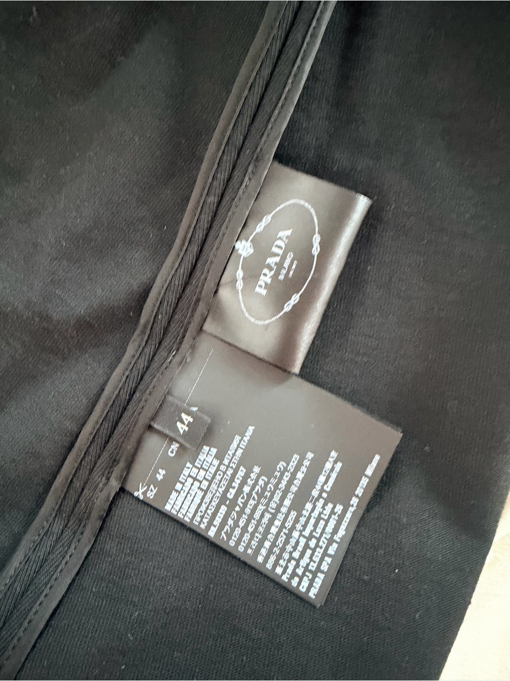 Prada Black Tie-Shoulder Beaded Camisole - Picture 9 of 10
